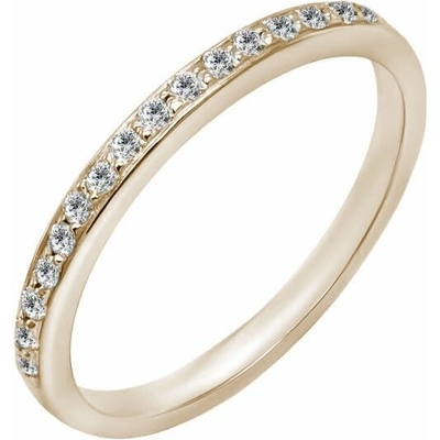 Eppi Eternity prsten s 1. lab grown diamanty v champagne gold barvě Lorne R49934