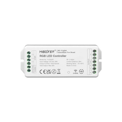 RF řídící jednotka Mi-Light ML037P pro RGB LED pásky 12V-24V 20A PUSH