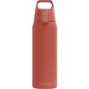 SIGG - Insulated drinking bottle - Thermos bottle Shield Therm One Eco Red carbonated drinks - Leak-proof - Dishwasher safe - BPA-free - 90% recycled stainless steel - Rust red - 0.75L - 6021.20