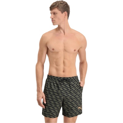PUMA Бански гащета Puma Men's FormStrip Mid Swim Shorts - Khaki