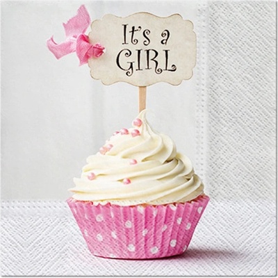PAW ubrousky L Pink Cupcake 33x33cm