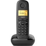 Gigaset Безжичен телефон Gigaset A270, 1.5"(3.81cm) LCD дисплей, 1 линия, адресна памет за 80 номера, черен Телефонни апарати