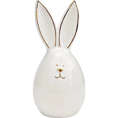 Textilomanie Keramický zajíček AURIC BUNNY 14 cm bílý