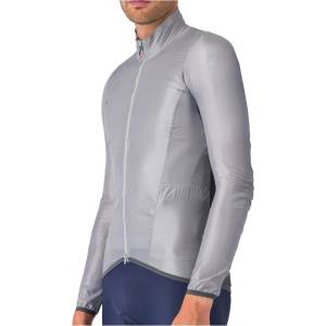 Castelli Мъжко ветрозащитно яке за колоездене Castelli Aria Shell 2 Jacket Cycling jacket - Silver Gray / Dark Gray - размер 3XL (051-1414-0417)