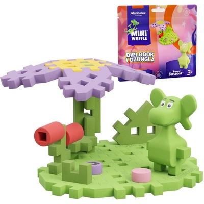 Marioinex Mini Waffle Diplodokus v džungli 25 ks