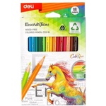  Цветни моливи 18цв. Deli Enovation 113-18 триъгълно тяло