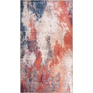 Vitaus Червен и син килим, който може да се мие, 80x50 cm - Vitaus (KRN-9546-50x80)