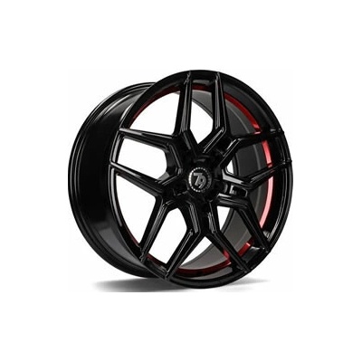 SEVENTY9 SV-B 7.5x17 5x114.3 ET40 black gloss red inner lip
