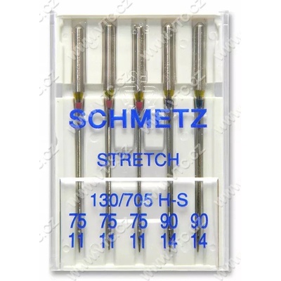SCHMETZ Jehly strojové 705 H STRETCH 75 + 90 (5 ks)
