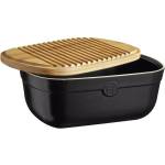 Emile henry (Франция) Керамична кутия за хляб emile henry bread box с дъска за рязане - цвят трюфел (eh 8750-71)