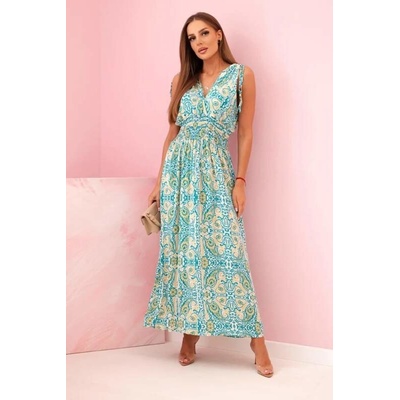 Kesi Dámské šaty s orientálním vzorem mátová