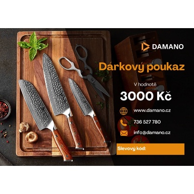 Dárkový poukaz v hodnotě 3000,- Kč