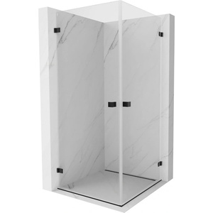 Mexen Lunar-B Duo душ кабина двукрила 75 x 75 см, прозрачна, черна - 832-075L-075P-70-00 (832-075L-075P-70-00)