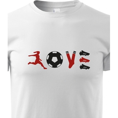 Dětské tričko Fotbal LOVE Barva Bílá Canvas Bezvatriko.cz 1572