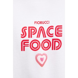 Fiorucci Памучна тениска Space Food Print Relaxed Fit T-Shirt (U02SPTSH101CJ01WH03)