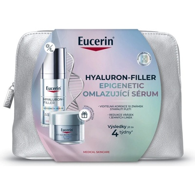 EUCERIN Hyaluron-Filler Epigenetic Omlazující sérum 30 ml a Noční krém 20 ml Dárkové balení