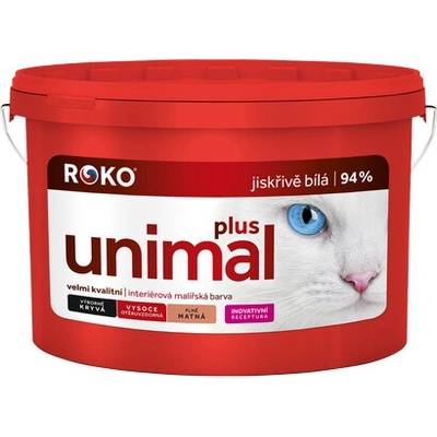 Rokospol Roko Unimal plus zářivě bílá profesionální malířská barva Hmotnost: 8 kg