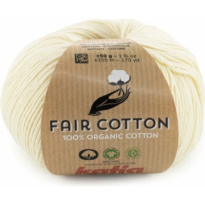 FAIR COTTON Katia Farby FAIR COTTON: 61 - slonovinová - NOVÁ