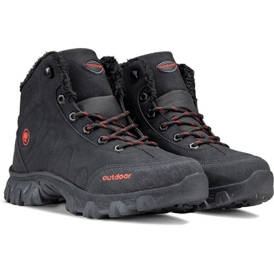 JAGULEP Мъжки туристически боти - Черни 4057 (1596_Черно)