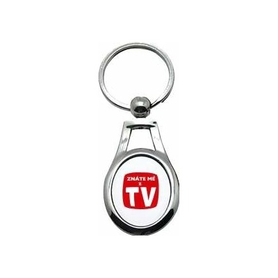 Přívěsek na klíče ovál Znáte mě z TV