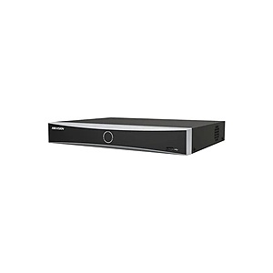 Hikvision Network recorder, 8 IP Cameras, up to 8 MP (8x1080p/2x4K), H. 265+, 2 SATA HDD up to 10TB, 2 USB, 100Mbit; Video input: HDMI 4K, VGA 1080p (DS-7608NXI-K2)