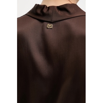 GUESS Блуза Marciano Guess IVA дамска в кафяво с изчистен дизайн 5YGH15 7350A (5YGH15.7350A)