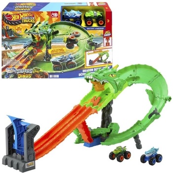 Mattel Hot Wheels Monster trucks писта драконово унищожение