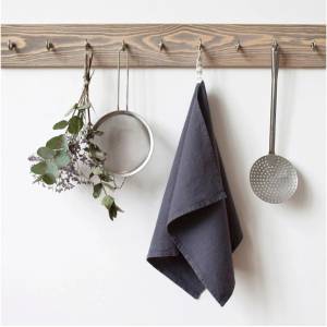 Linen Tales Тъмно сива ленена кърпа за чай , 65 x 45 cm - Linen Tales (LT-KT-45x65-DG)