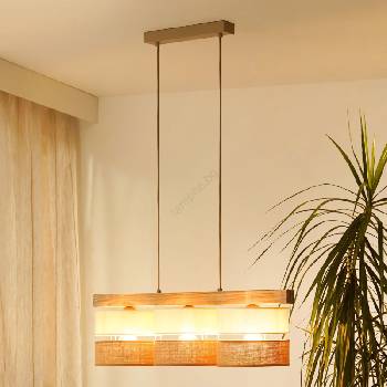 Brilagi - Пендел FOREST 3xE27/15W/230V бор/бежов/кремав (BG1712)