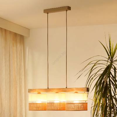 Brilagi - Пендел FOREST 3xE27/15W/230V бор/бежов/кремав (BG1712)