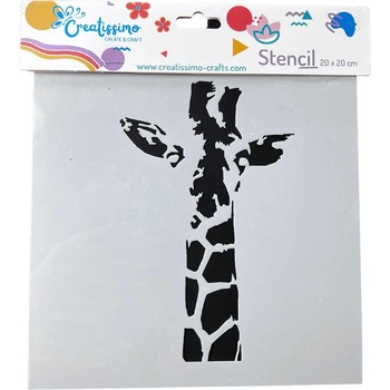Creatissimo plastová šablona Malá žirafa 20 x 20 cm