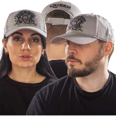 Rock Off Queen Unisex Baseball Cap Black Classic Crest Grey