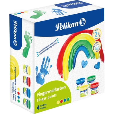 Farby prstové základné farby 4x100g