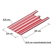 Taška HDPE 4kg červenobílá 100 ks