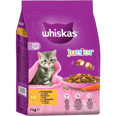 Whiskas Junior kuracie 7 kg