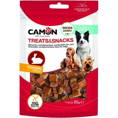 Camon Treats&Snacks Dog Mini kocky králik 80 g