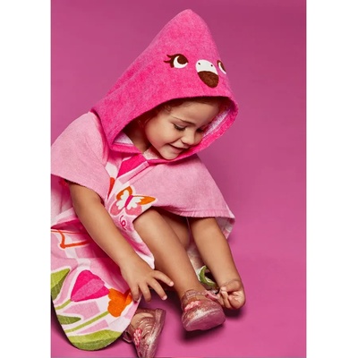 MAYORAL Плажна хавлия фламинго за бебе момиче Mayoral в цикламено