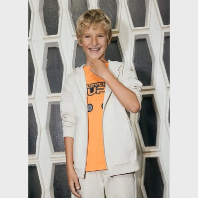 MAYORAL Суичър с качулка basic Кремав цвят за момче Mayoral