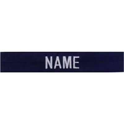 MILITARY RANGE Nášivka menovka 3x "NAME" strieborná niť MODRÁ
