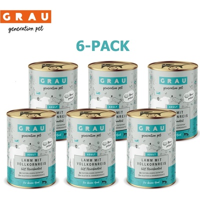 Grau Adult Jahňacie s celozrnnou ryžou 6 x 400 g