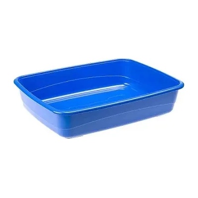 Ferplast Nip 10 - Открита котешка тоалетна без брод, 46, 5 / 35, 5 / 11, 5 см. - синя