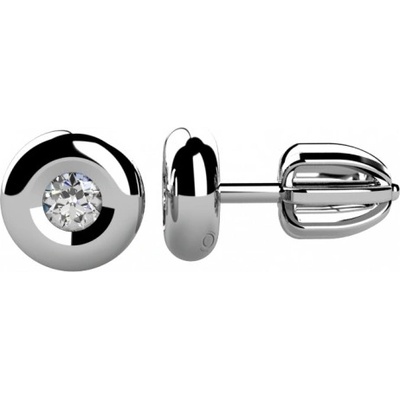 Couple, Náušnice Amy, pecky z bílého zlata s brilianty, 585-68-3-0612.1B00.0.00.GSI.000.05
