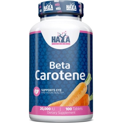 Haya Labs Beta Carotene, 20000 IU, 100 таблетки, Haya Labs