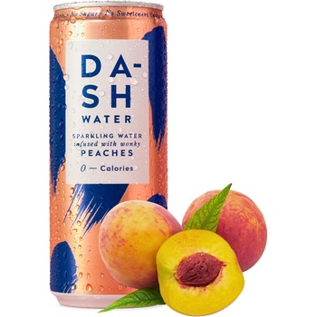 DASH Perlivá voda broskev 330 ml