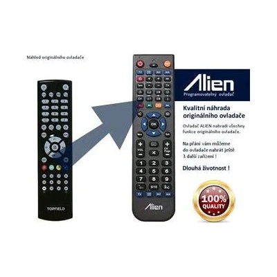 Dálkový ovladač Alien Topfield TF 5000, 5010 PVR – Hledejceny.cz