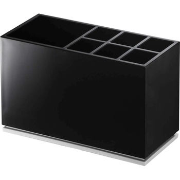 Yamazaki Стойка за четки и паста за зъби Mist черна (YAM-07844)