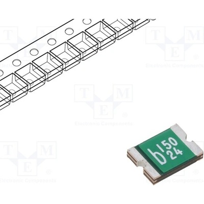 BEL FUSE 0ZCG0150BF2C Pojistka: polymerová PTC; 1,5A; Imax: 100A; SMD; 0ZCG; 1812
