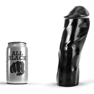 All black dildo black realistic 20 cm