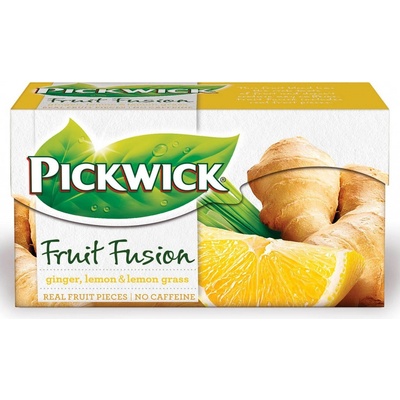 Pickwick Zázvor s citrónem citrónovou trávou ovocný čaj 20 x 2 g