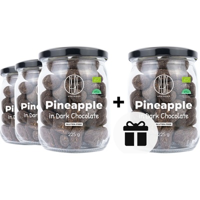 BrainMax Pure 3+1 БЕЗПЛАТНО: BrainMax Pure® Лиофилизиран ананас в черен шоколад, БИО, 225 гр
